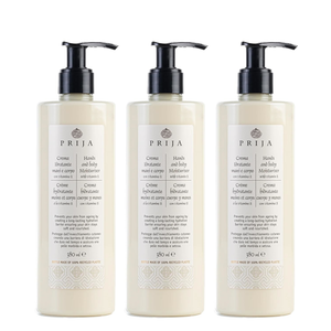 Prija Bodylotion mit Vitamin E 3x 380ml Körpercreme für Hände und Körper